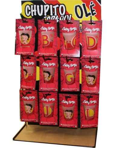 Verre Betty Boop initiales - New discount.com