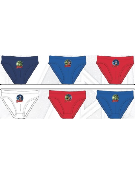 Caja de 3 Avengers Slips -New discount.com
