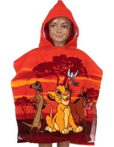 Poncho de bain Le Roi Lion Disney à capuche - New discount.com