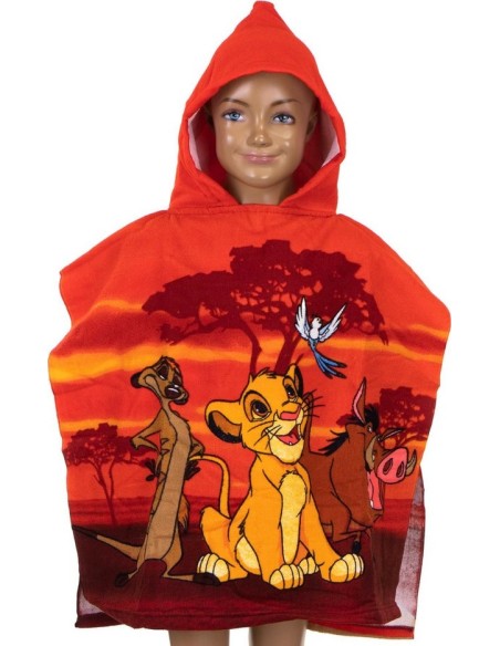 Poncho de bain Le Roi Lion Disney à capuche - New discount.com