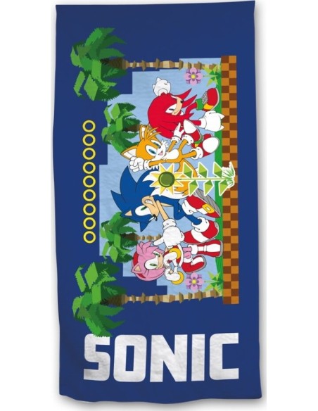 Serviette de plage ou Drap de Bain Sonic - New discount.com