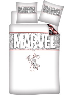 Parure de lit Spiderman - Set housse de couette Spider-Man En coton...