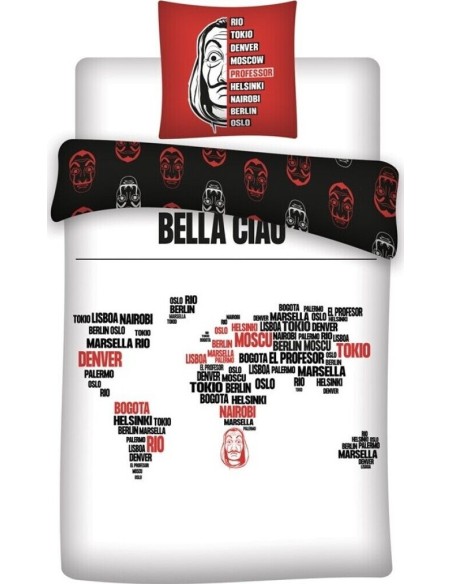 Copripiumino La Casa de Papel - cotone - New discount.com