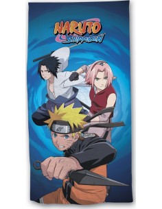 Serviette de plage ou drap de bain Naruto coton - New discount.com