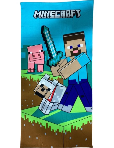 Drap de plage ou Serviette de bain Minecraft - New discount.com