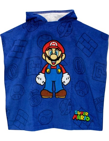 Poncho de bain Super Mario a capuche - New discount.com