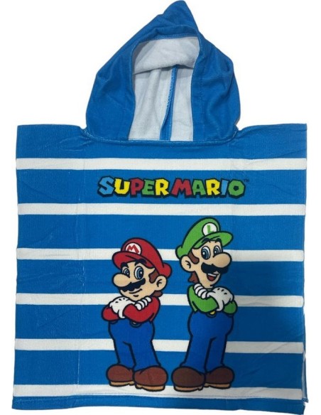 Poncho de bain Super Mario a capuche - New discount.com