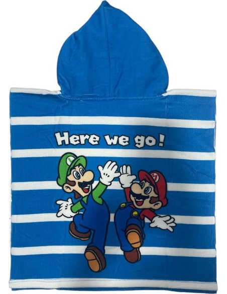 Poncho de bain Super Mario a capuche - New discount.com