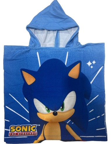 Poncho de bain Sonic à capuche - New discount.com