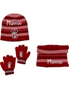 Set 3 piezas gorro + redecilla + guantes Minnie Disney -New discoun...