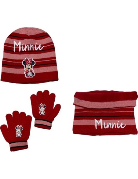 Set 3 pezzi Cappello + Scaldacollo + Guanti Minnie Disney - New dis...
