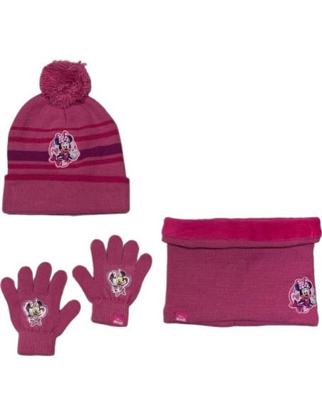 Set 3 pezzi Cappello + Scaldacollo + Guanti Minnie Disney - New dis...