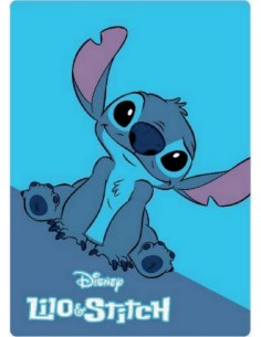 Plaid Polaire Lilo et Stitch Disney en bleu - New discount.com