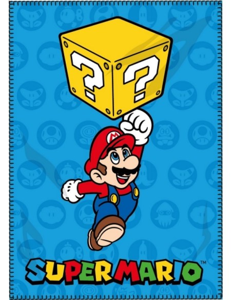 Manta de lana Super Mario -New discount.com