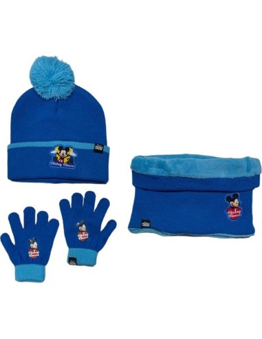 Set 3 pièces Bonnet + Snood + gants Mickey Disney - New discount.com