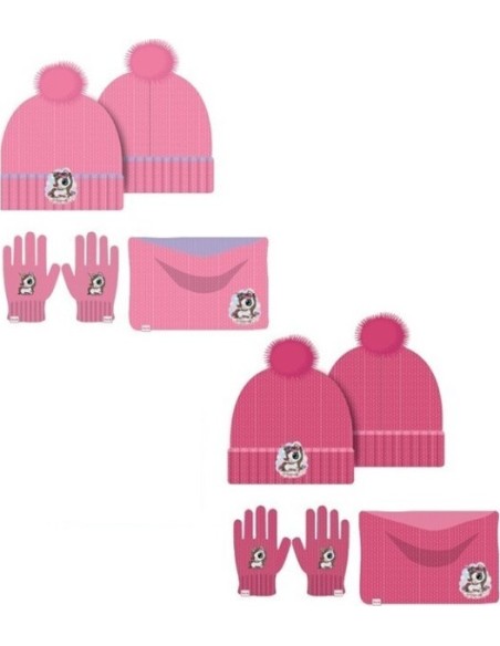 Set 3 pièces Bonnet + Snood + gants Licorne - New discount.com