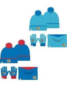 Set 3 piezas gorro + redecilla + guantes Paw Patrol -New discount.com 2