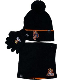 Set 3 piezas gorro + redecilla + guantes Naruto -New discount.com 2