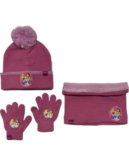 Set 3 pièces Bonnet + Snood + gants Princesse Disney - New discount...