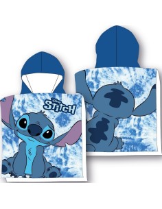 Poncho de bain Stitch Disney à capuche en coton - New discount.com
