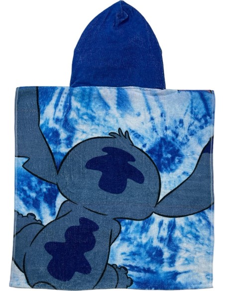 Poncho de bain Stitch Disney à capuche en coton - New discount.com