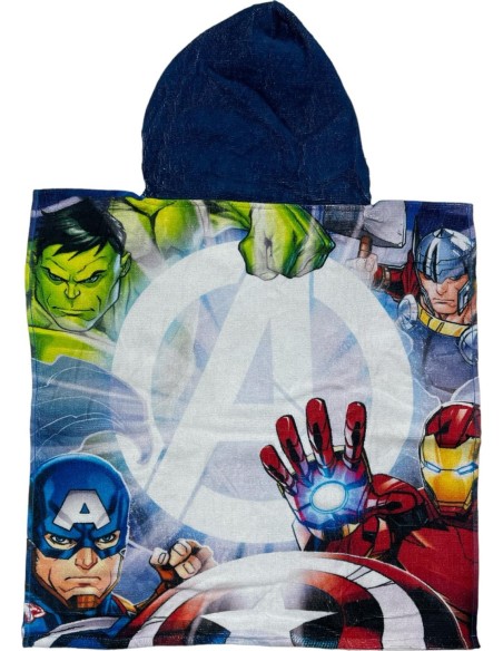 Poncho de bain Avengers Marvel à capuche en coton - New discount.com