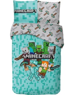 Parure de lit Minecraft - housse de couette Minecraft - New discoun...