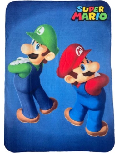 Super Mario Bros Fleecedecke - New discount.com