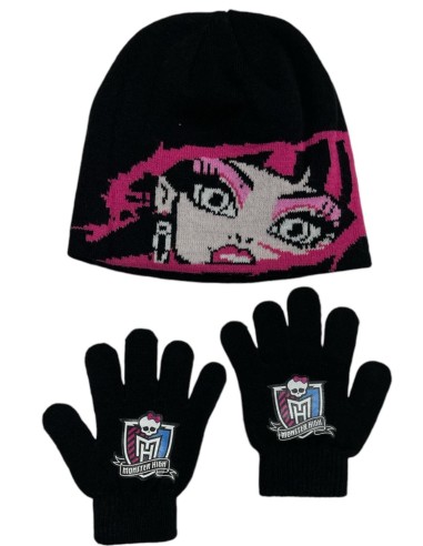 Conjunto de guantes y gorro Monster High -New discount.com