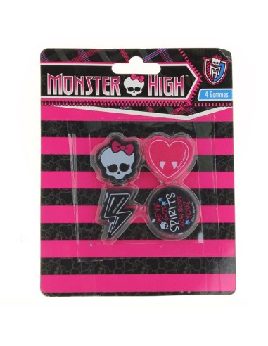 Monster High Set de 4 gommes Monster High - New discount.com