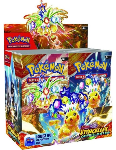 Booster Pokémon écarlate et violet Étincelles Déferlantes EV08 en V...