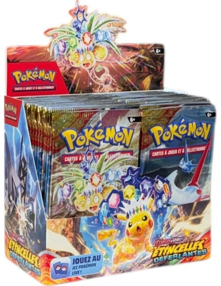Booster Pokémon écarlate et violet Étincelles Déferlantes EV08 en V...