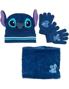 Set 3 Stück Mütze + Snood + Stitch Disney Handschuhe - New discount...