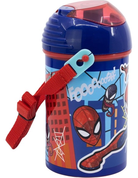 Spider-Man Automatikflasche Marvel 450 ML, SYSTEM Anti-Tropf-System...