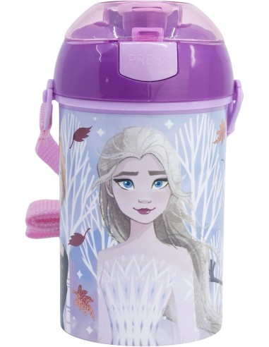 Frozen Disney botella - 450 ML, sistema antigoteo SYSTEM -New disco...