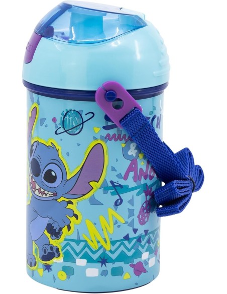 Lilo and Stitch Automatikflasche Disney 450 ML, SYSTEM Anti-Tropf-S...