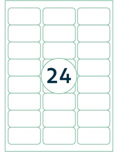 2400 étiquettes 63,5 x 33,9 mm - étiquette multiusage pour impriman...
