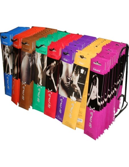 Display in metallo incenso, 8 fragranze assortite - New discount.com