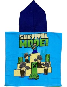 Poncho de bain Minecraft a capuche - New discount.com