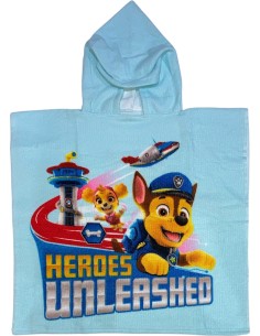 Poncho de bain Paw Patrol à capuche