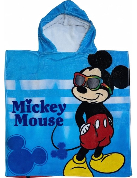 Poncho da bagno con cappuccio in cotone Mickey Disney - New discoun...