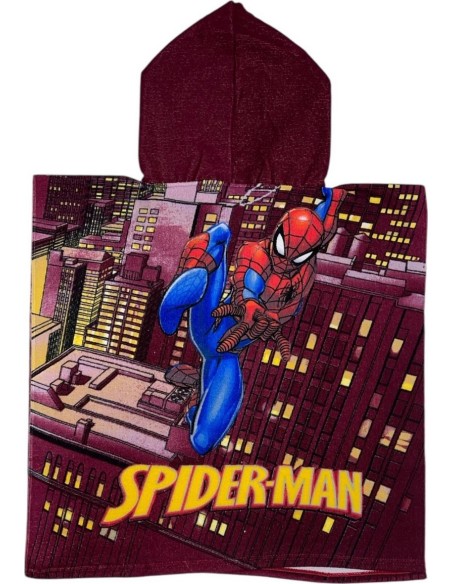 Poncho de bain Spider-Man à capuche - New discount.com