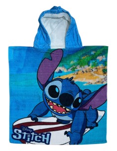Poncho de baño con capucha de algodón Stitch Disney -New discount.com