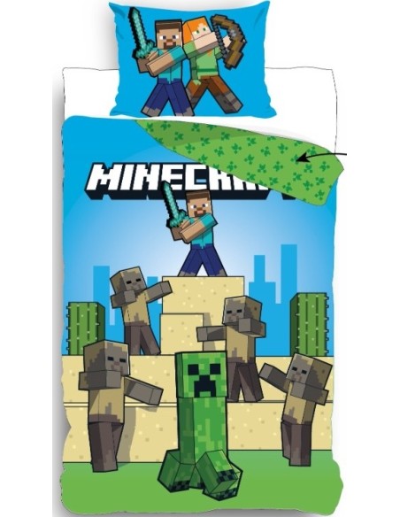 Parure de lit Minecraft - housse de couette Minecraft - New discoun...