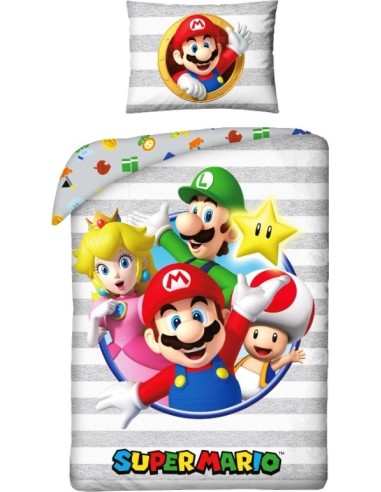 Juego de funda de colcha Super Mario -New discount.com