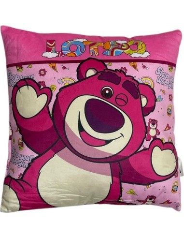 Coussin Lotso Disney 38 cm (Impression recto verso) - New discount.com