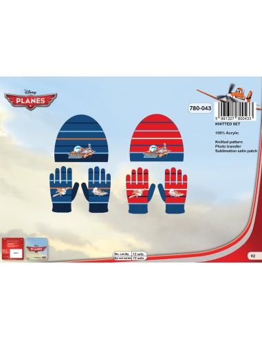 Set Bonnet et gants Planes Disney -New discount.com