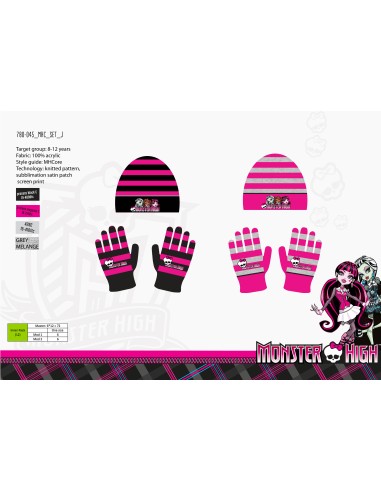 Set Beanie and Gloves set Monster High -780-045, New discount.com, ...