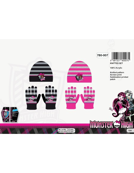 Beanie gloves Monster High - 780-007, New discount.com, Nouveautés ...