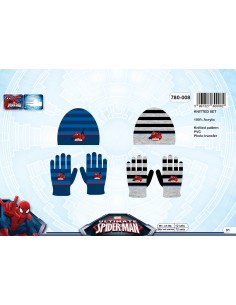 Set Bonnet et Gants Spiderman - New discount.com